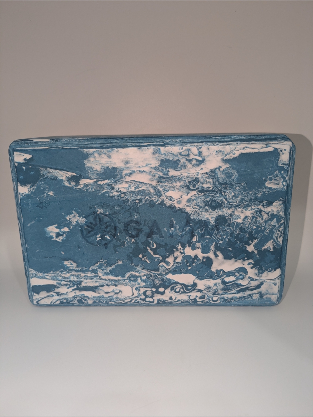 Blue & White Gaiam Yoga Block